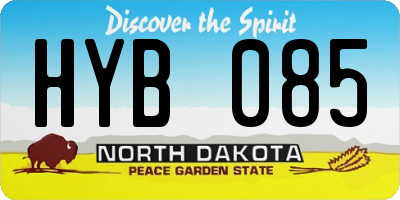 ND license plate HYB085