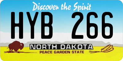 ND license plate HYB266