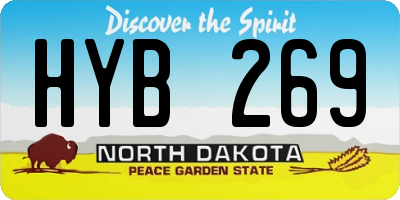 ND license plate HYB269