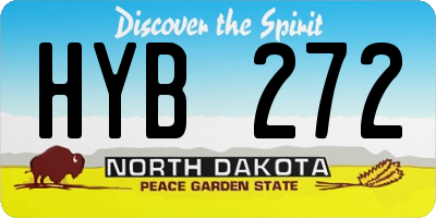 ND license plate HYB272
