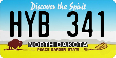ND license plate HYB341