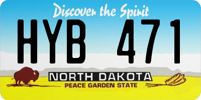 ND license plate HYB471