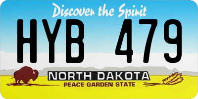 ND license plate HYB479