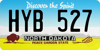 ND license plate HYB527