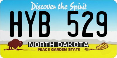 ND license plate HYB529