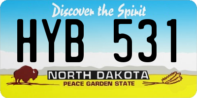ND license plate HYB531