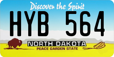 ND license plate HYB564