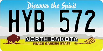 ND license plate HYB572