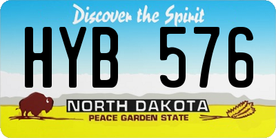 ND license plate HYB576