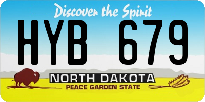 ND license plate HYB679