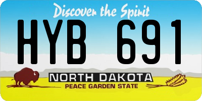 ND license plate HYB691
