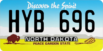 ND license plate HYB696