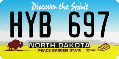 ND license plate HYB697