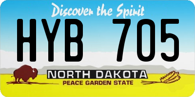 ND license plate HYB705