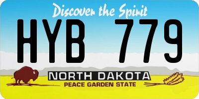 ND license plate HYB779
