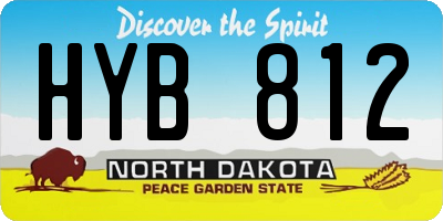 ND license plate HYB812