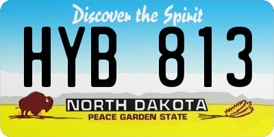 ND license plate HYB813