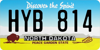 ND license plate HYB814