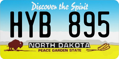 ND license plate HYB895