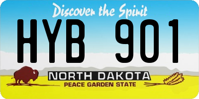 ND license plate HYB901