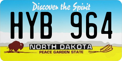 ND license plate HYB964