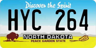 ND license plate HYC264