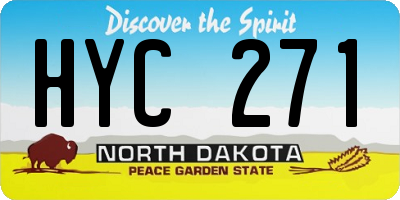ND license plate HYC271