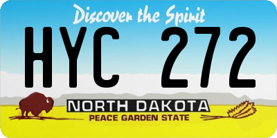 ND license plate HYC272