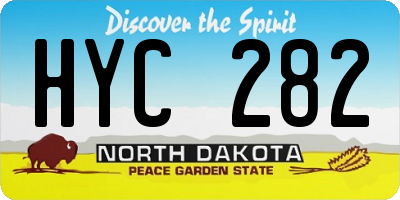 ND license plate HYC282