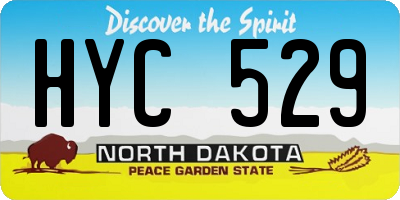 ND license plate HYC529