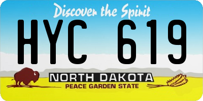 ND license plate HYC619
