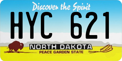 ND license plate HYC621
