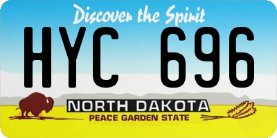 ND license plate HYC696