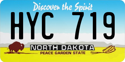 ND license plate HYC719