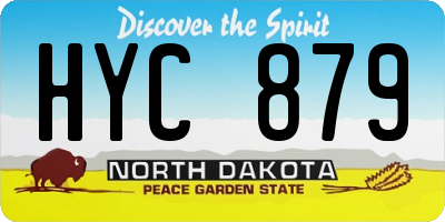 ND license plate HYC879