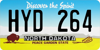 ND license plate HYD264