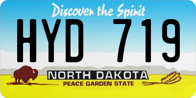 ND license plate HYD719