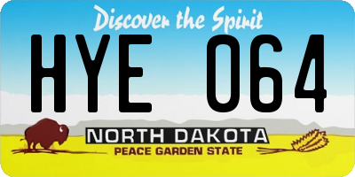 ND license plate HYE064