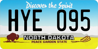 ND license plate HYE095