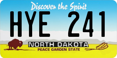 ND license plate HYE241