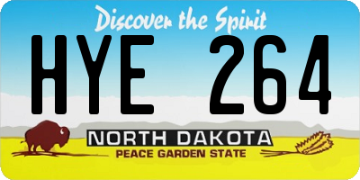 ND license plate HYE264