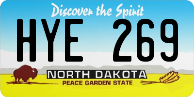 ND license plate HYE269