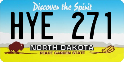 ND license plate HYE271