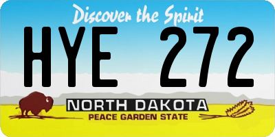 ND license plate HYE272