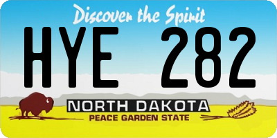 ND license plate HYE282