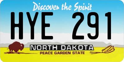 ND license plate HYE291