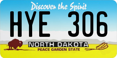 ND license plate HYE306