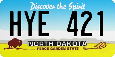 ND license plate HYE421