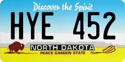 ND license plate HYE452