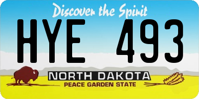 ND license plate HYE493